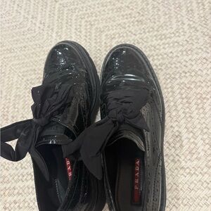 Prada Black Patent Leather Shoes
